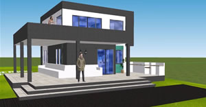 Vivienda Hormign 3 dormitorios 2 plantas