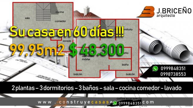 OBRA GRIS:  >CASA 9 Dos plantas - 128.80 m2 