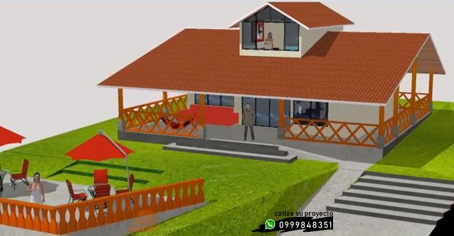 CASAS MODERNAS:  >Casa Campestre Con Portico 69.94 m2