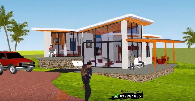 CASAS MODERNAS:  >Casa Lote 9 - Choco Pambil 89 m2