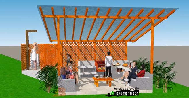 PROYECTOS VARIOS:  >Pergola y BBQ