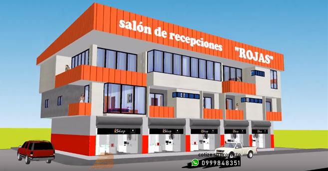 PROYECTOS VARIOS:  >Edificio Comercial, Residencial y de Eventos Pedro Vicente Maldonado