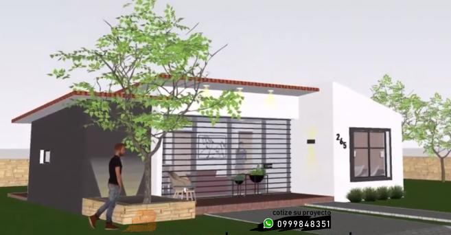 CASAS MODERNAS:  >Casa 3 Dormitorios, 2 baños Los Chillos 75m2